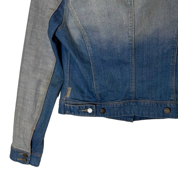 Paige Denim Jacket Ombré Color Block - Picture 9 of 13